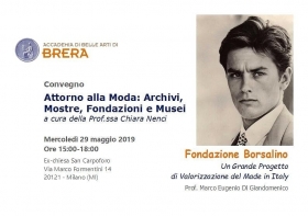 29.05.2019 - Convegno ATTORNO ALLA MODA: ARCHIVI, MOSTRE, FONDAZIONI E MUSEI - Marco Eugenio Di Giandomenico
