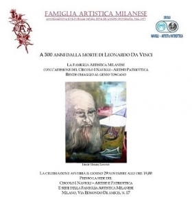 29.11.2019 - Evento A 500 ANNI DALLA MORTE DI LEONARDO DA VINCI - Marco Eugenio Di Giandomenico