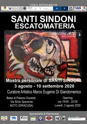 03.08 - 10.09.2020 - Mostra Personale ESCATOMATERIA di SANTI SINDONI - Marco Eugenio Di Giandomenico